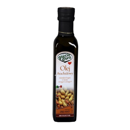 100% olej z orzeszków arachidowych rafinowanych Goccia d'oro 250 ml