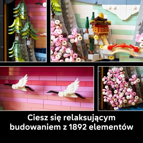 Art Japoński krajobraz z kwitnącą wiśnią 31218, dekoracja ścienna LEGO 1 sztuka