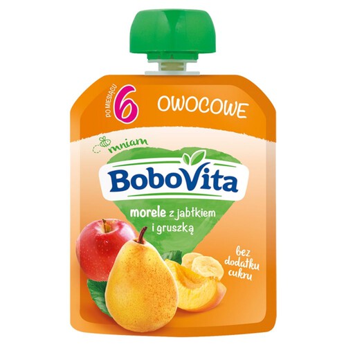 Morele z jabłkiem i gruszką BoboVita 80 g