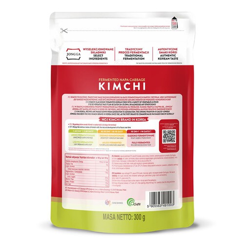 Kimchi JONGGA CHARSZNICKIE POLE NATURY 300 g