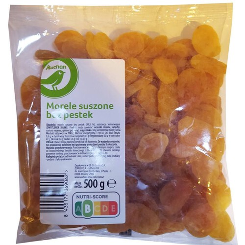 Morele suszone bez pestek Auchan 500 g