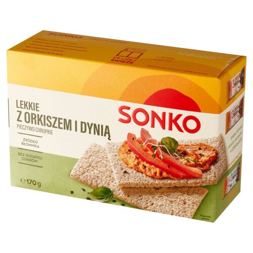 Pieczywo chrupkie Lekki z orkiszem i dynią Sonko 170 g