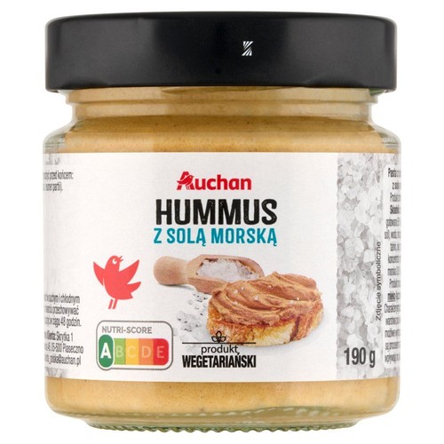 Hummus z solą morską Auchan 190 g