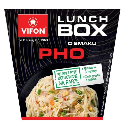 Danie błyskawiczne Lunch Box PHO z kluskami ryżowymi łagodne Vifon 85 g