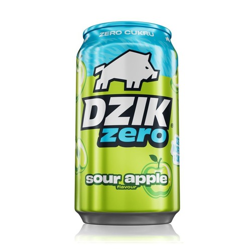 Napój energetyzujący Sour Apple bez dodatku cukru WK Dzik 330 ml