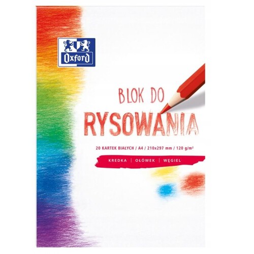 Blok do rysowania A4 20 arkuszy Oxford 1 sztuka