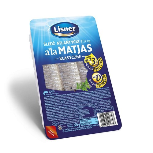 Filety a'la Matjas klasyczne Lisner 220 g