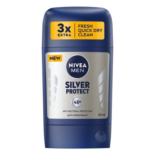 Antyperspirant w sztyfcie dla mężczyzn Silver Protect NIVEA 50 ml