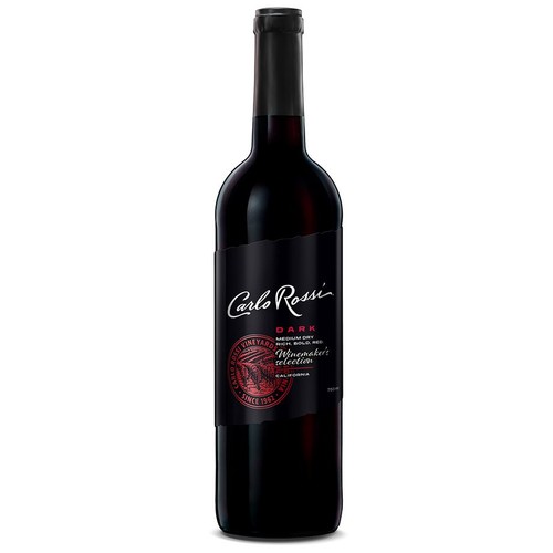 Wino amerykańskie czerwone półwytrawne Dark alk. 12,0% obj. Carlo Rossi 750 ml