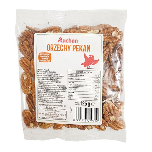 Orzechy pekan   Auchan 125 g