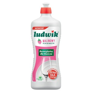 Płyn do mycia naczyń malinowy Ludwik 900 g