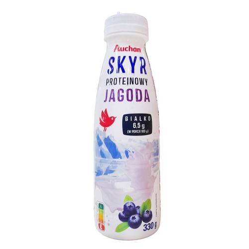 Jogurt skyr proteinowy jagoda Auchan 330 g