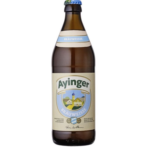 Piwo niemieckie jasne pszeniczne Brauweisse alk. 5,1% obj. Ayinger 500 ml