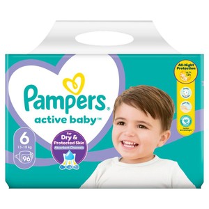 Pieluszki Active Baby 6  13-18 kg Pampers 96 sztuk