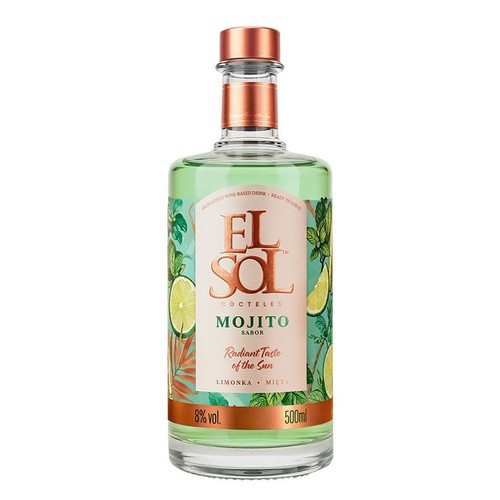 Koktail na bazie wina Mojito alk. 8,0% pbj. El Sol 500 ml