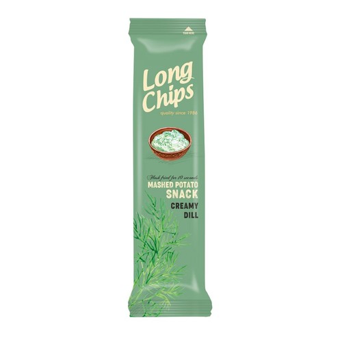 Chipsy ziemniaczane o smaku śmietany z koperkiem Long Chips 75 g