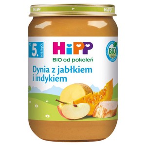 BIO Dynia z jabłkiem i indykiem po 5. miesiącu HiPP 1 l