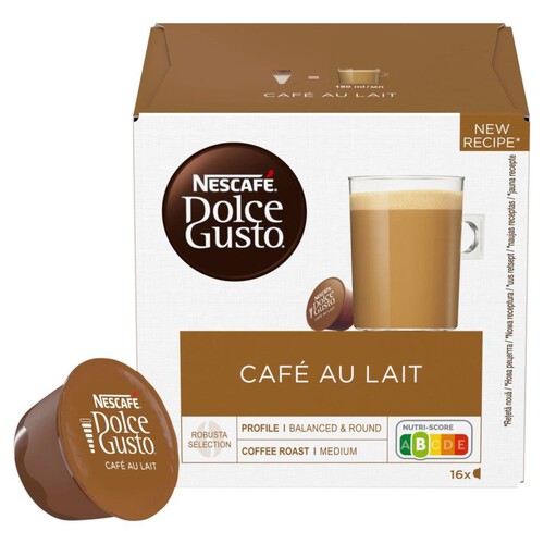 Dolce Gusto Cafe Au Lait kawa w kapsułkach Nescafé 16 kapsułek