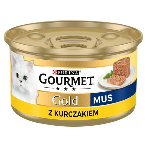 Mokra karma dla dorosłych kotów z kurczakiem  Gourmet 85 g