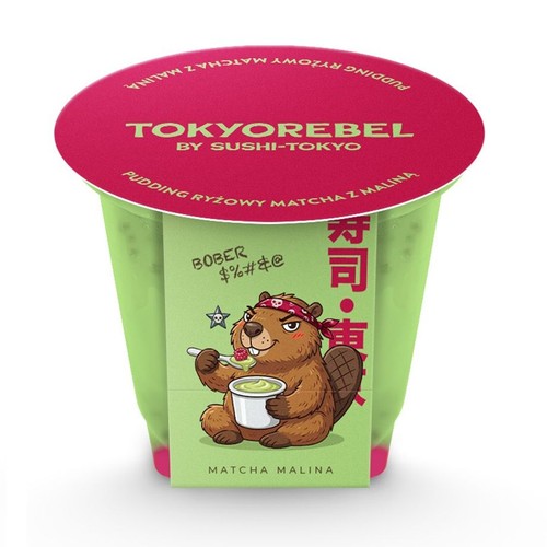 Pidding ryżowy malinowy z matchą  SUSHI TOKYO 135 g