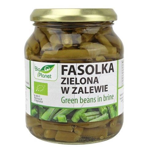 BIO Fasolka zielona w zalewie Bio Planet 340 g
