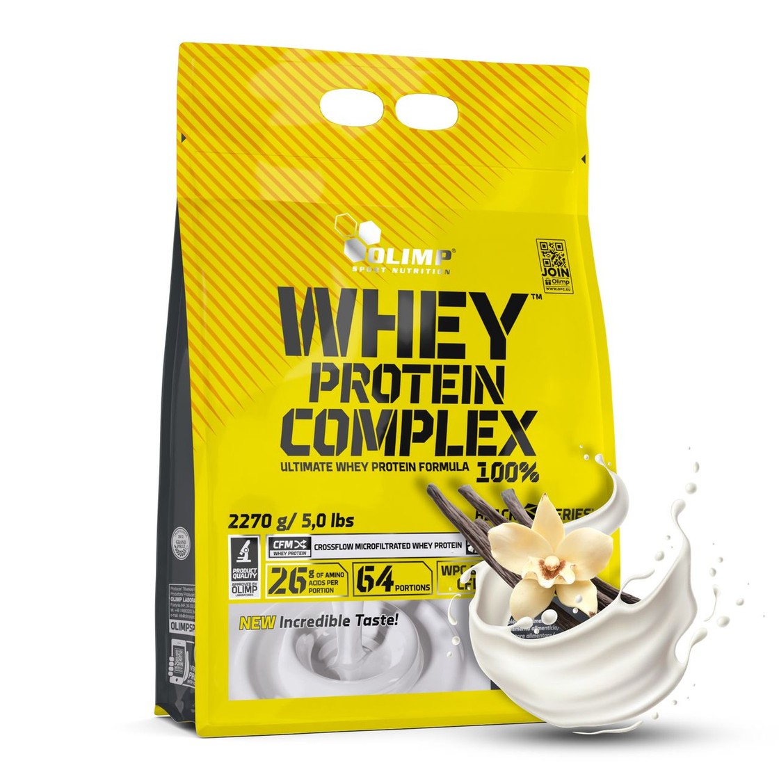 Whey Protein Complex 100% odżywka białkowa wanilia Olimp 2,27 kg ...