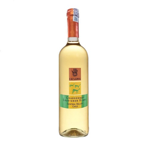 Wino chilijskie białe półsłodkie Chardonnay alk. 12,5% obj. Calama 750 ml