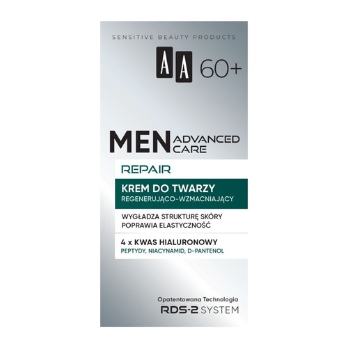 Krem do twarzy regenerująco-wzmacniający Advanced Care Repair 60+  AA Men 50 ml