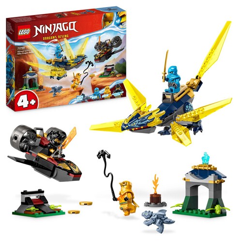 NINJAGO® Nya i Arin — bitwa na grzbiecie małego smoka 71798 LEGO zestaw