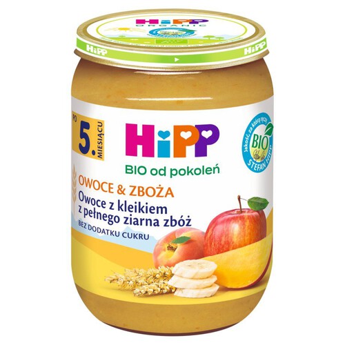 Owoce z kleikiem z pełnego ziarna zbóż HiPP 190 g