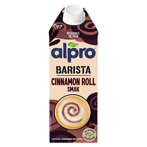 Barista Napój owsiano - sojowy o smaku bułeczki cynamonowej Alpro 750 ml