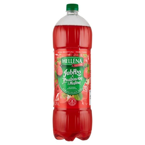 Napój owocowy niegazowany o smaku jabłko - truskawka Hellena 1,75 l
