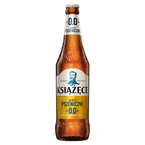 Piwo Złote Pszeniczne bezalkoholowe alk. do 0,5% obj. Książęce 500 ml