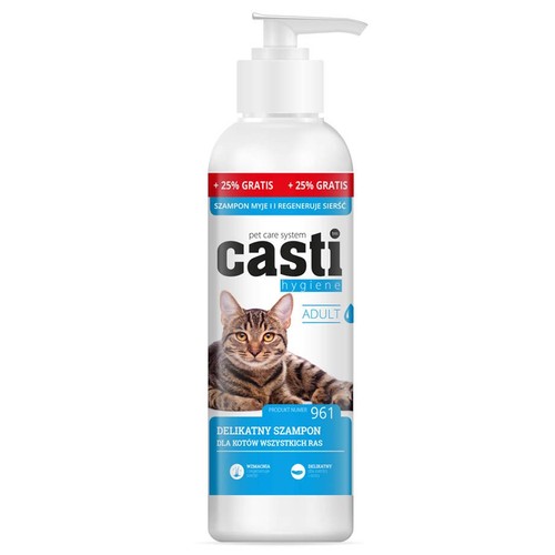 Delikatny szampon dla kotów Casti 275 ml