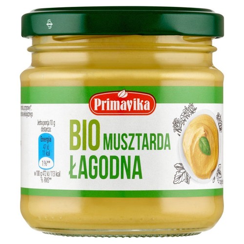 BIO Musztarda łagodna   Primavika 170 g