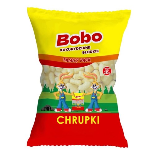Chrupki kukurydziane słodkie  Bobo 280 g