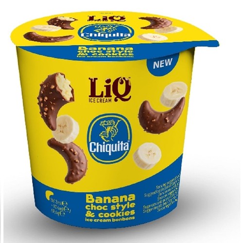 Lodowe pralinki bananowe w polewie czekoladowej Chiquita 390 ml