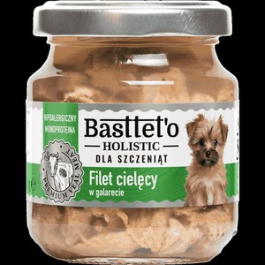 Karma mokra dla szczeniąt filet cielęcy w galarecie   Basttet'o 130 g