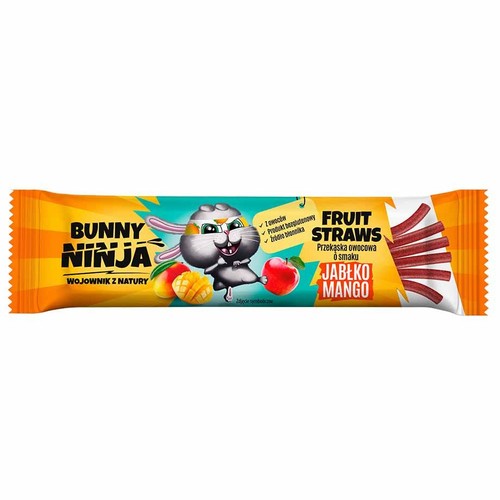 Przekąska owocowa o smaku jabłko-mango Bunny Ninja 16 g