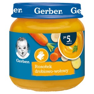 Rosołek drobiowo-wołowy po 5 miesiącu Gerber 130 g