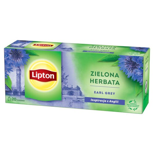 Herbata zielona Earl Grey Lipton 20 torebek