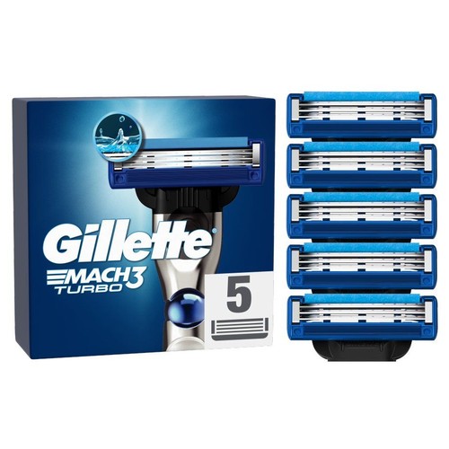 Wkłady do maszynki Mach3 Turbo Gillette 5 sztuk