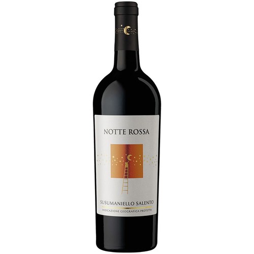 Wino czerwone półwytrawne Susumaniello Salento IGP alk.13,5% obj. Notte Rossa 750 ml