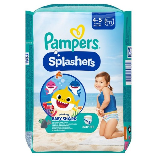Pieluchomajtki Splasher 4-5 Pampers 11 sztuk