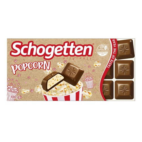 Czekolada mleczna Popcorn Schogetten 100 g