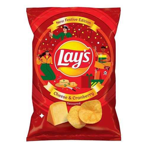 Chipsy ziemniaczane o smaku sera i żurawiny   Lay's 130 g