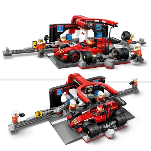 City F1® Pit stop i mechanicy z bolidem Ferrari 60443 LEGO 1 sztuka