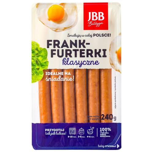 Frankfurterki klasyczne JBB 240 g