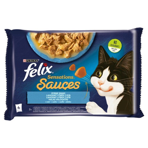 Karma dla kotów rybne smaki w sosie Felix 4 x 85 g