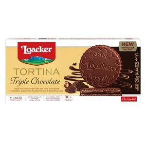 Wafle Tortina Triple Chocolate Loacker 126 g